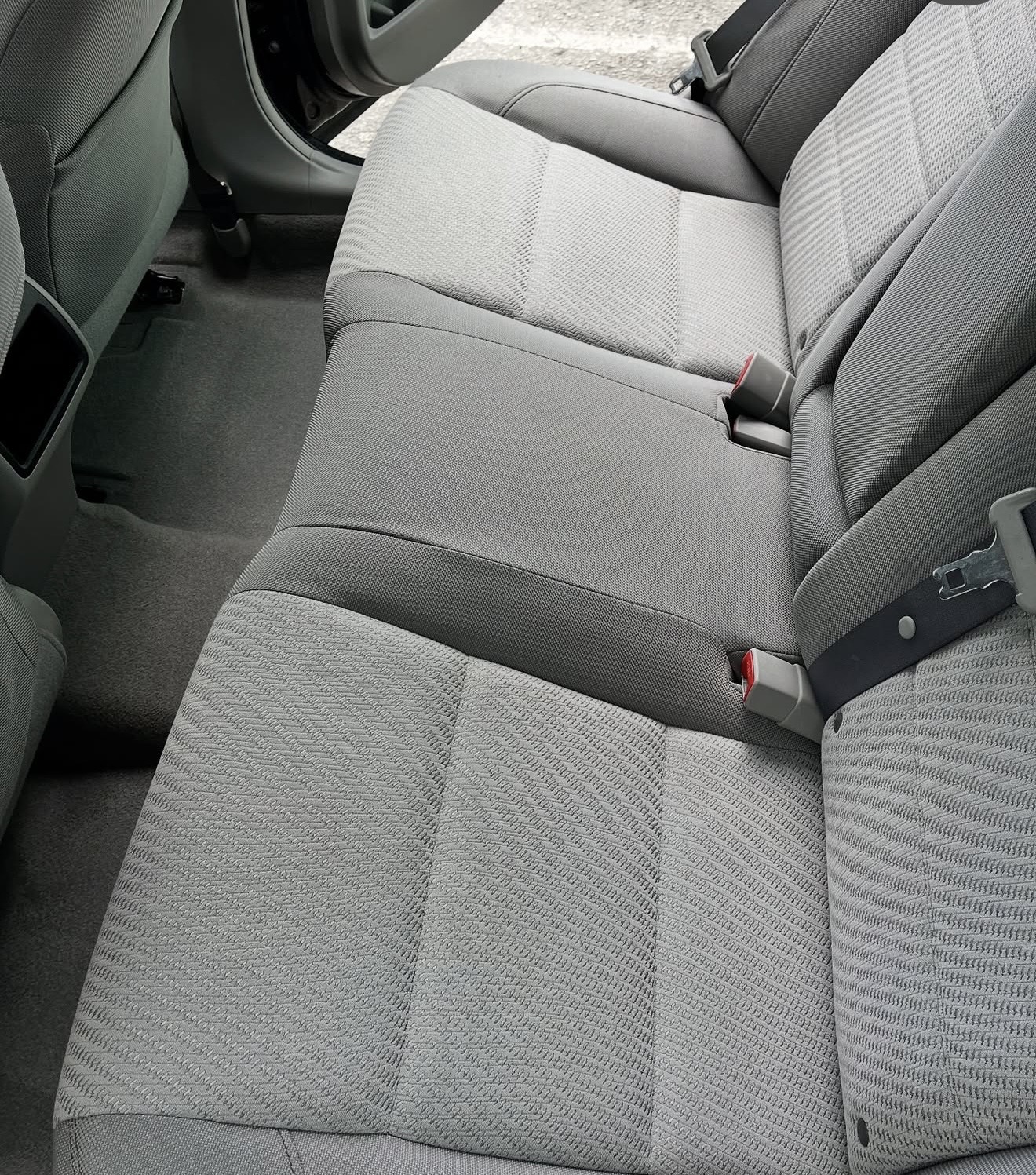 Clean rear seat after detailing